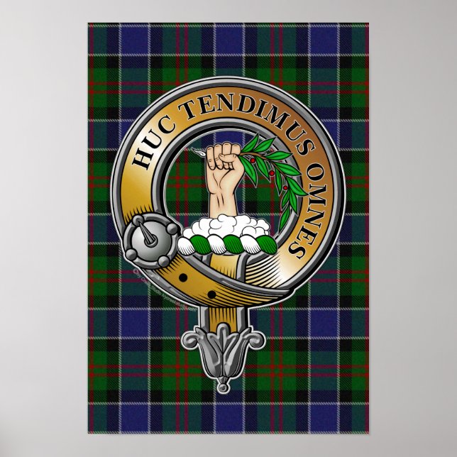 Paterson Tartan & Badge Poster (Framsidan)