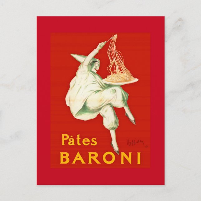 Pates Baroni Cappiello Vintage Advertisement Vykort (Framsida)