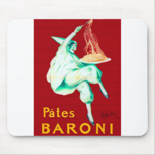 Pates Baroni Spaghetti Vintage affisch Musmatta