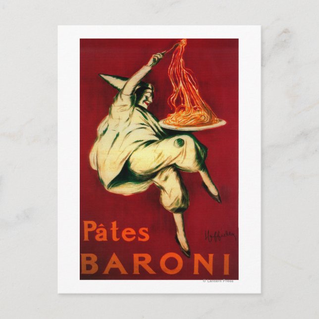 Pates Baroni Vintage PosterEurope Vykort (Framsida)