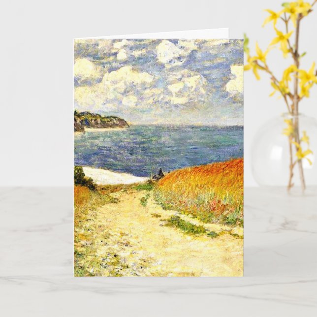 Path through the Corn at Pourville, Kort (Gul blomma)