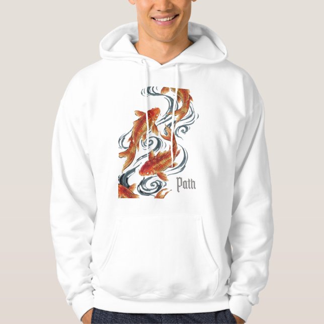 Path – Timeless Koi Symbol of Growth, Direction Hoodie (Framsida)