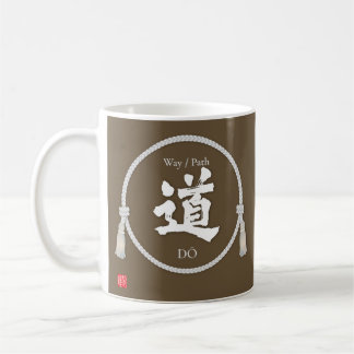 Path & Way – 道 (Japanese Kanji) with kumihimo Kaffemugg