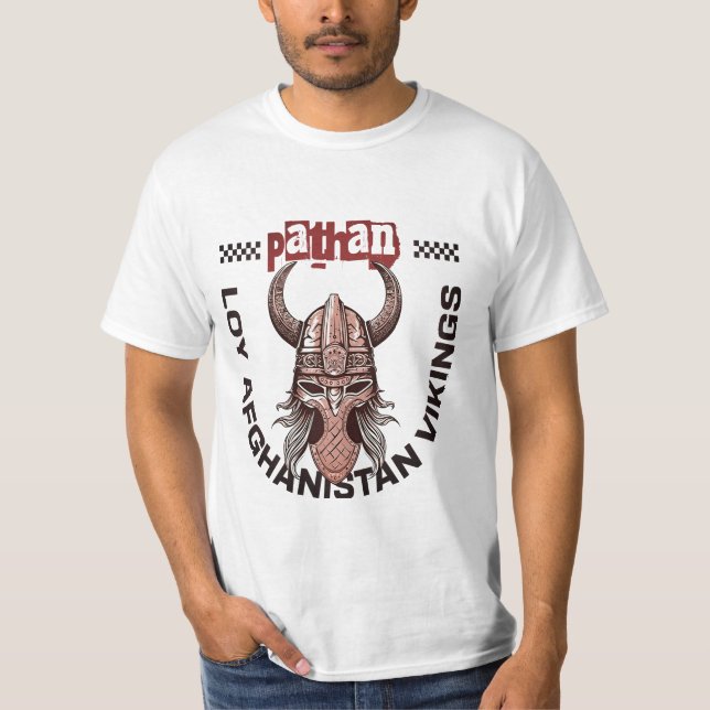 Pathan Afghanistan T-Shirt | Pashtun Stolthet Kläd (Framsida)