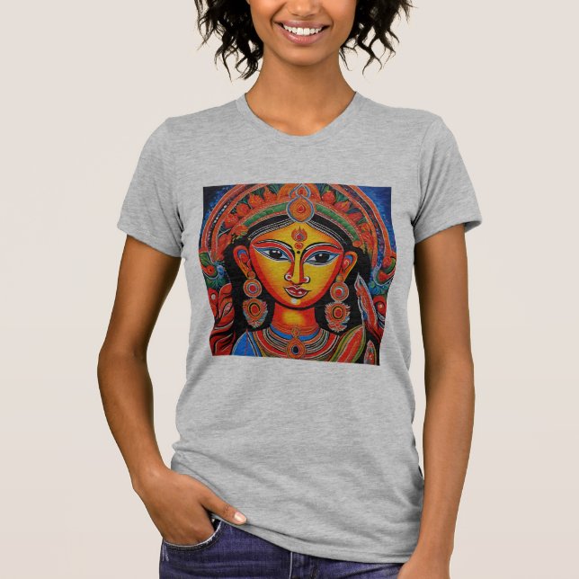 Pathchitra Durga T Shirt (Framsida)