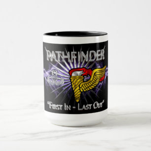 Pathfinder-bricka-"First in Last Out" ("först in s Mugg