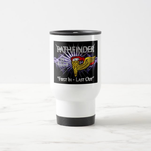 Pathfinder-bricka-"First in Last Out" ("först in s Resemugg (Center)