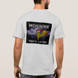 Pathfinder-bricka-"First in Last Out" ("först in s T Shirt