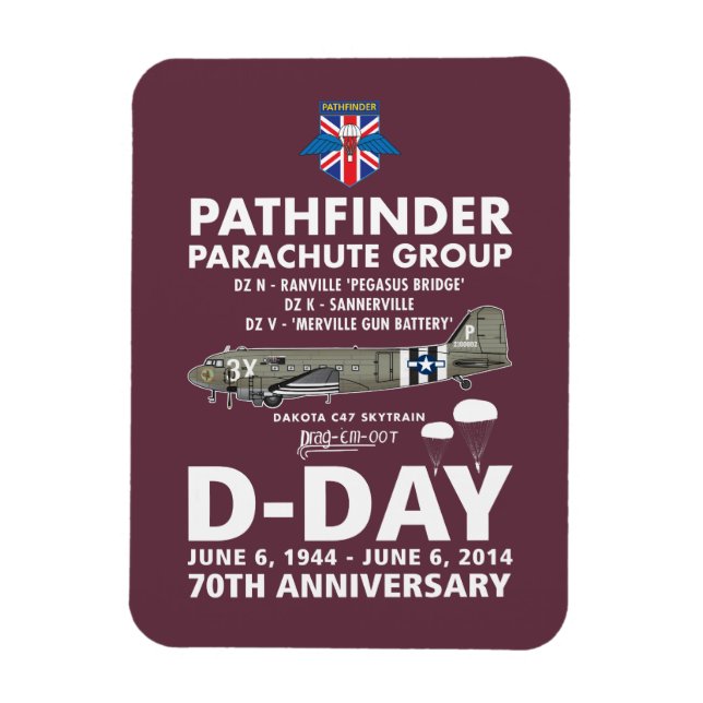 PATHFINDER FALLSKÄRM GROUP MAGNET (Vertikal)