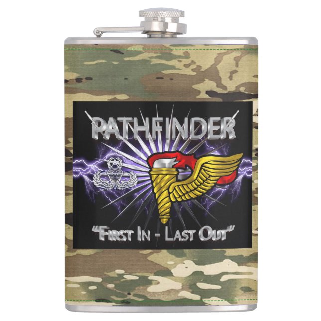 Pathfinder-märke-“Först In Sist Ut” Kamouflage Fickplunta (Framsidan)