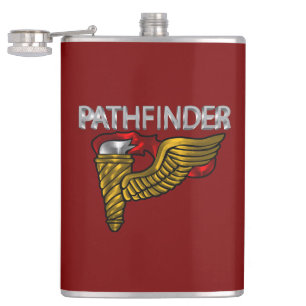 Pathfinder-märke- ”Pathfinder” Rött Fickplunta