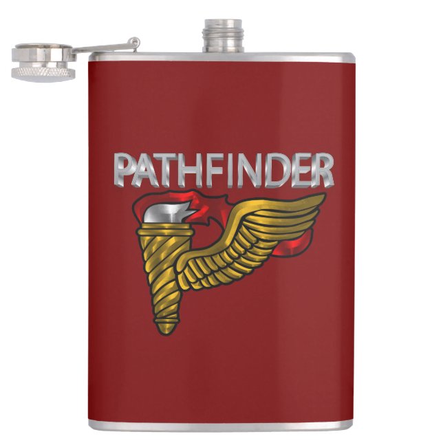 Pathfinder-märke- ”Pathfinder” Rött Fickplunta (Öppnad)