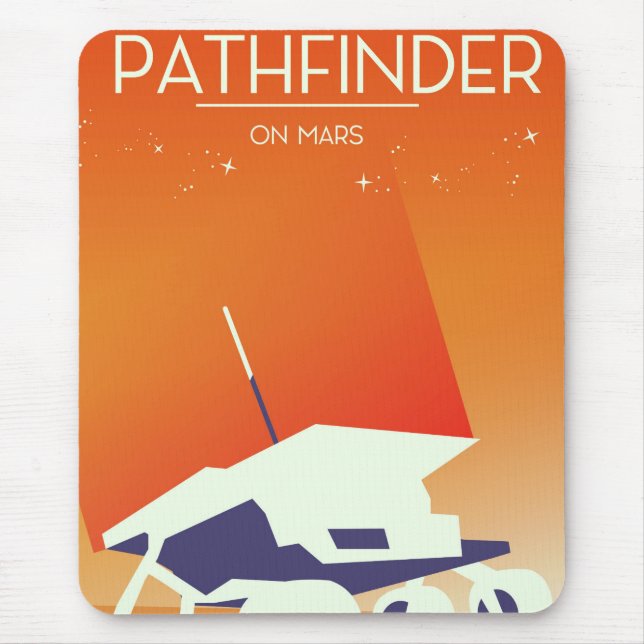 Pathfinder på Mars rymdkonst Musmatta (Framsidan)