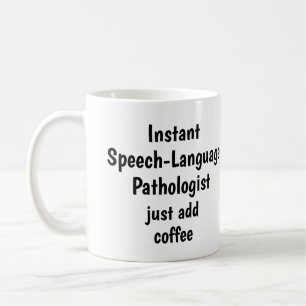 Patholog Add Coffee Roligt Quote på tal-språk Kaffemugg