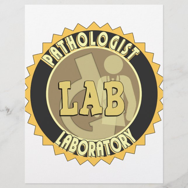 PATHOLOGIST BADGE LOGOTYP MEDICAL LABORATORY (Framsida)