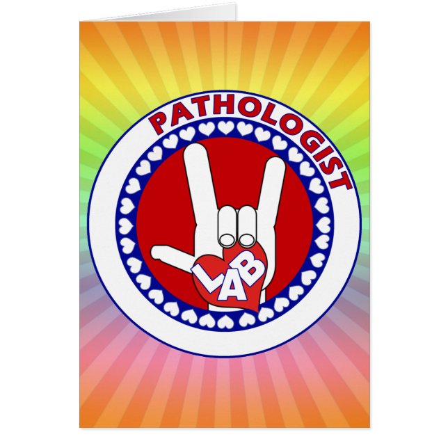PATHOLOGIST ROUND LOGOTYP ASL HÄLSNINGSKORT (Framsidan)
