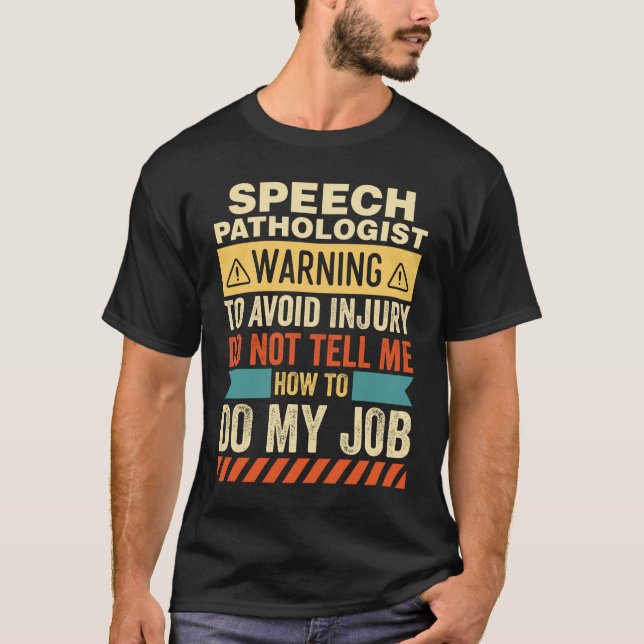 Pathologist-varning i tal t shirt (Framsida)