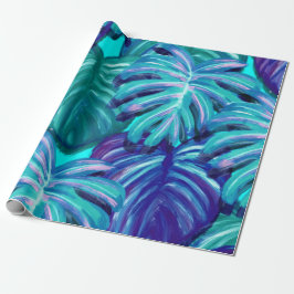 Pathos tropical foliage retro presentpapper