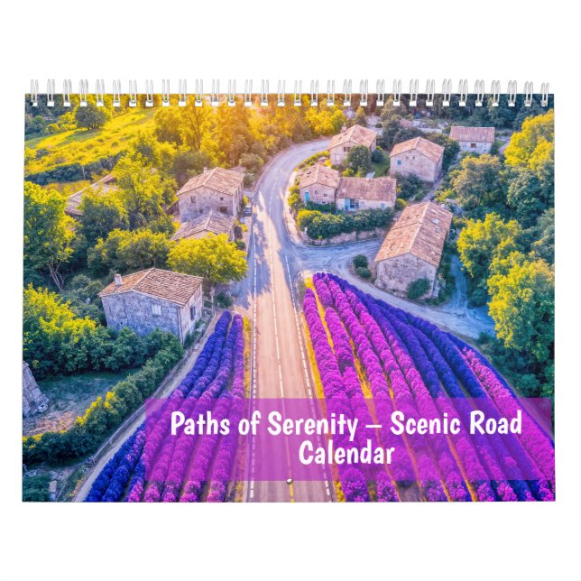Paths of Serenity – 2026 Scenic Road Calendar Kalender (Omslag)
