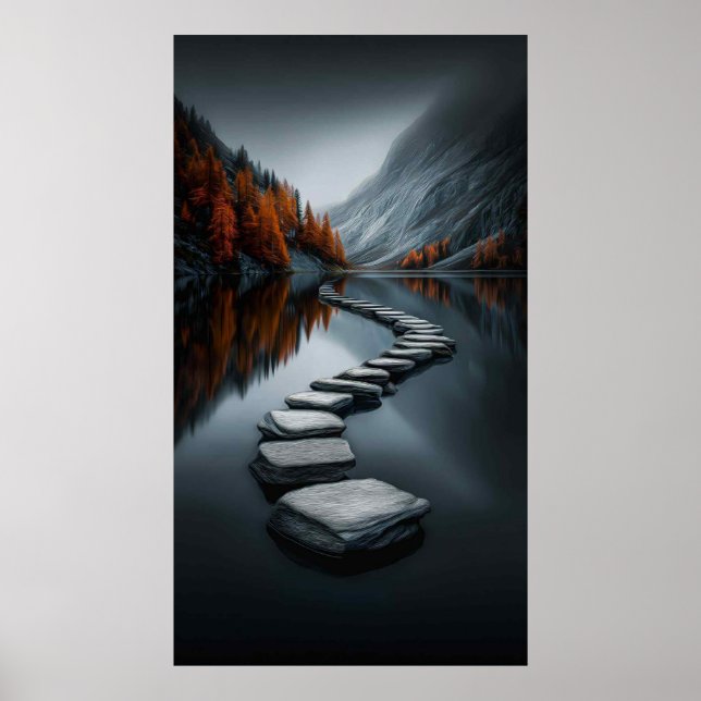 Pathway through Stillness Poster (Framsidan)