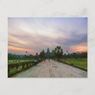 Pathway to Angkor Wat, Kambodjas vykort
