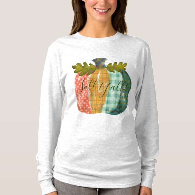 Pathwork Pumpkin | Fall Y'all! T Shirt (Framsida)