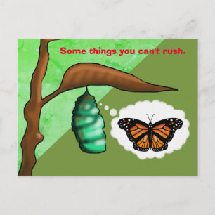 PATIENCE BUTTERFLY by Slipperywindow Vykort