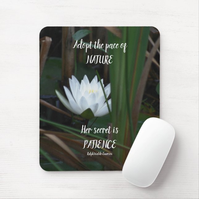 Patience Emerson Inspirational Citote Lotus Musmatta (Med mus)