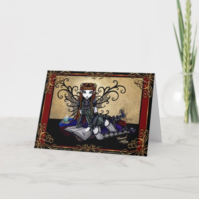 "Patience" Gothic Fairytale Card Kort (Framsida)