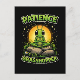Patience Grasshopper Vykort