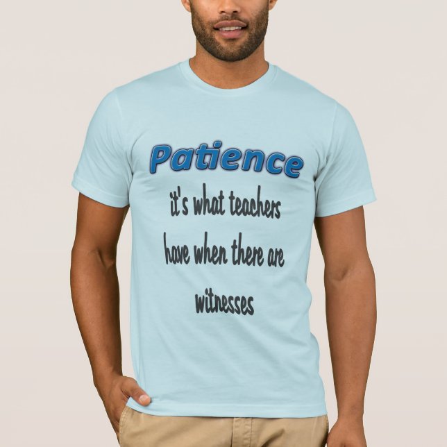 Patience Manar Light Blue T-Shirt (Framsida)