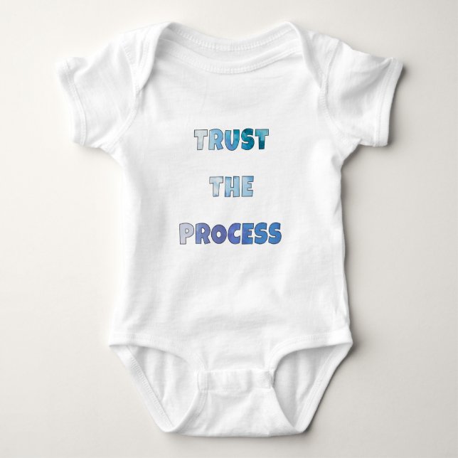 Patience & Progress – Trust The Process Design T Shirt (Framsida)