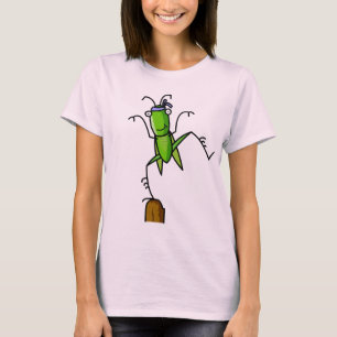 Patiens gräshoppa som balanserar T Shirt