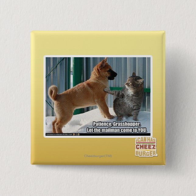 Patiens Grasshopper. Knapp (Framsida)