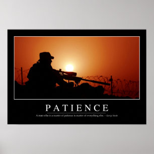 Patiens: Inspirera citationstecken Poster