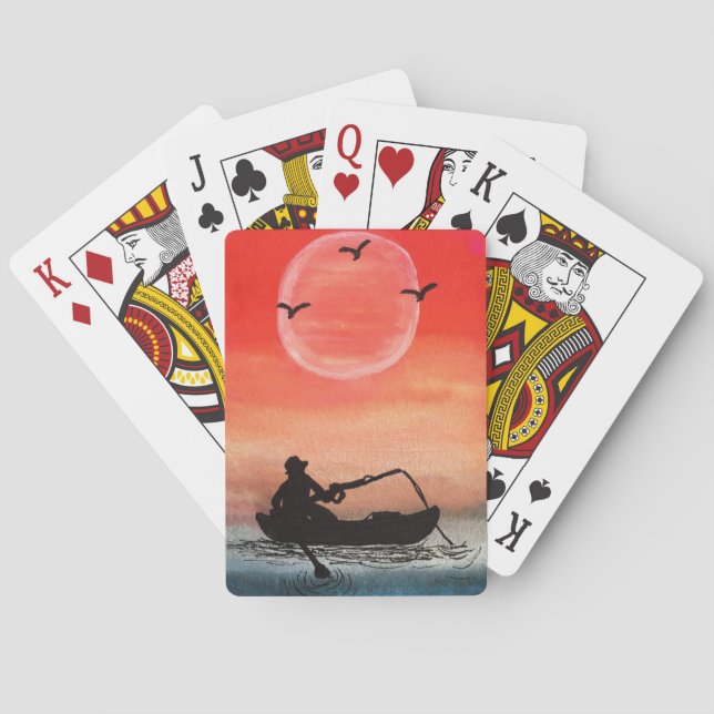 Patiens och ensamhet spel kort (Baksidan)