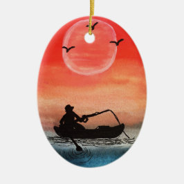 Patiens och solidariteten julgransprydnad keramik