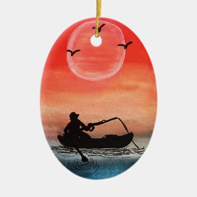 Patiens och solidariteten julgransprydnad keramik (Framsidan)