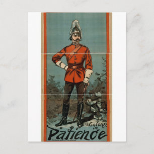Patiens, "Överste" Vintage teater Vykort