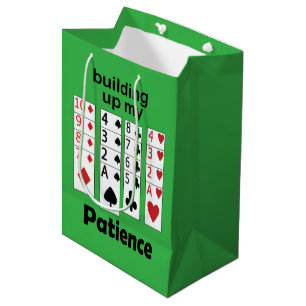 Patiens Uppbyggande Solitaire-spel Roligt Citat
