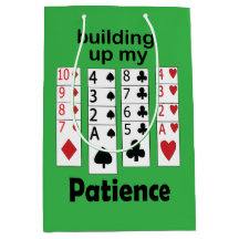 Patiens Uppbyggande Solitaire-spel Roligt Citat