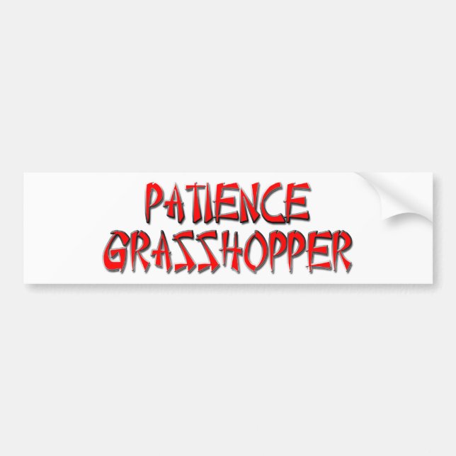 PATIENSGRÄSHOPPA BILDEKAL (Framsidan)