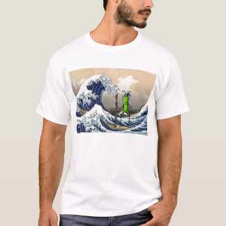 Patiensgräshoppa på ett fartyg tee shirt