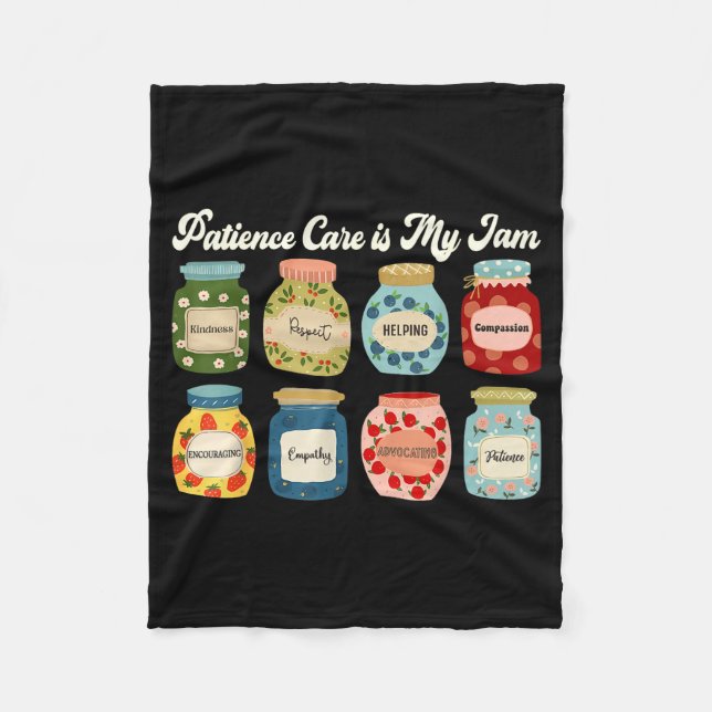 Patient Care Is My Jam Nurse Doctor Medical Team  Fleecefilt (Framsidan)