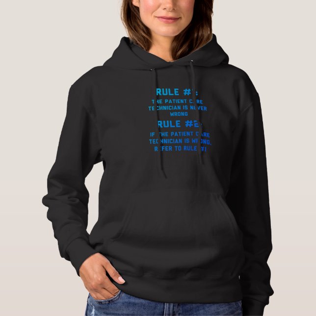 Patient Care Technician-regel PCT Tech   T Shirt (Framsida)