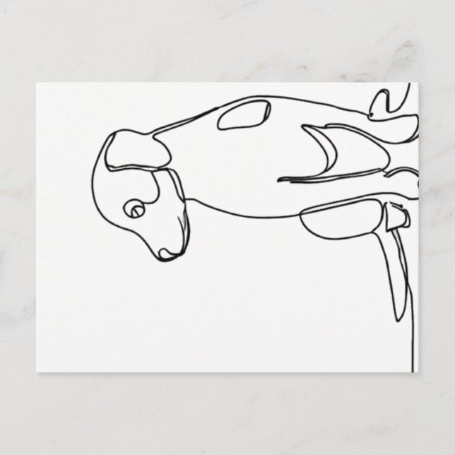 Patient Dog Vykort (Framsida)