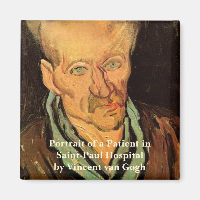 Patient på Saint-Paul sjukhuset av Vincent van Gog Magnet (Framsidan)