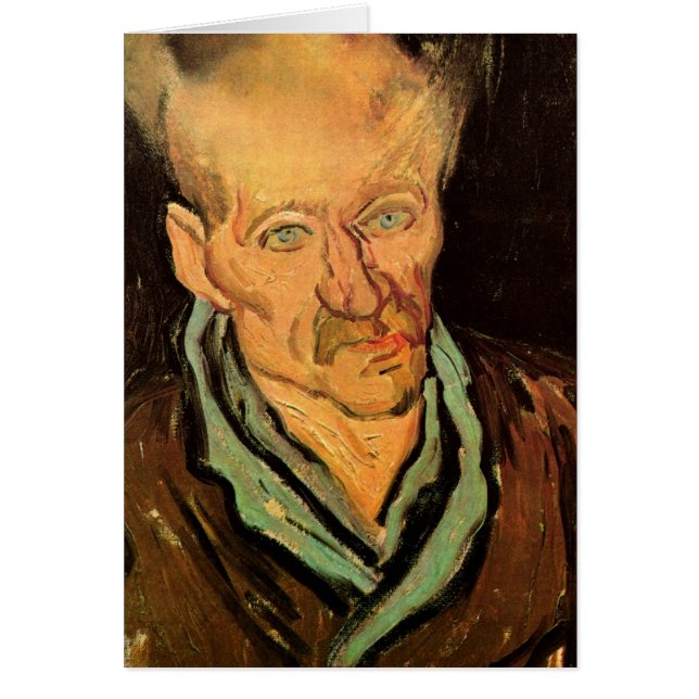 Patient på sjukhuset Saint-Paul av Vincent van Gog Hälsningskort (Framsidan)