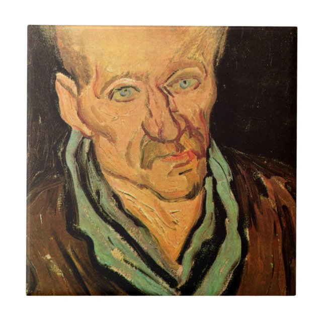 Patient på sjukhuset Saint-Paul av Vincent van Gog Kakelplatta (Framsidan)