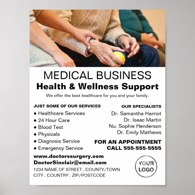 Patient & sjuksköterska, allmänpraktiserande läkar poster (Framsidan)